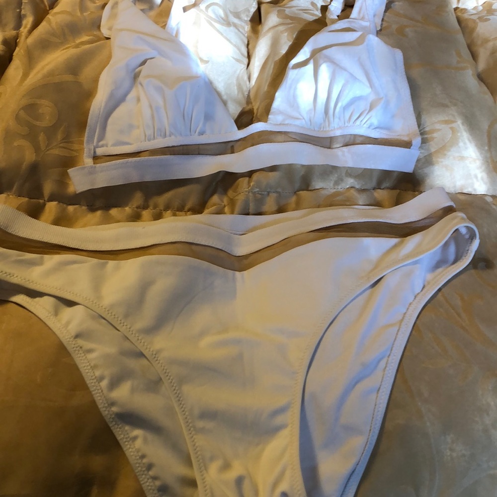 Jean Paul Gaultier for La Perla white bikini